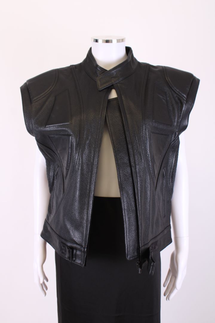 David Koma S/S Leather Jacket Black M
