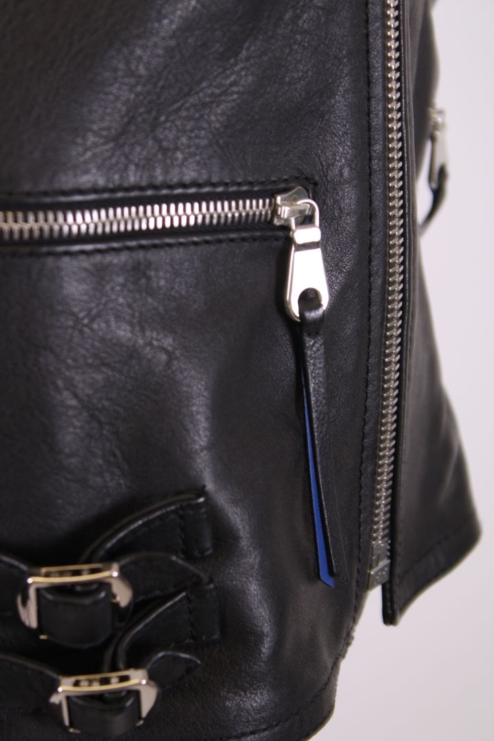 Mulberry x G.M.Jagger Leather Jacket Black 14