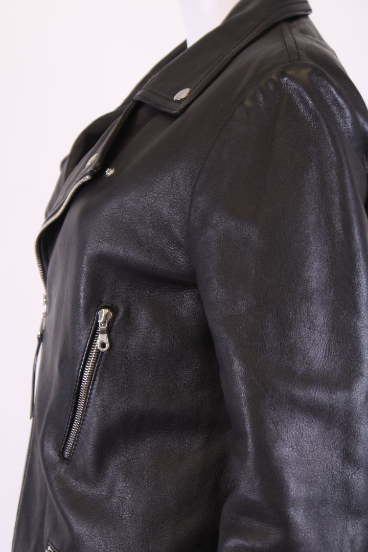 Mulberry x G.M.Jagger Leather Jacket Black 14