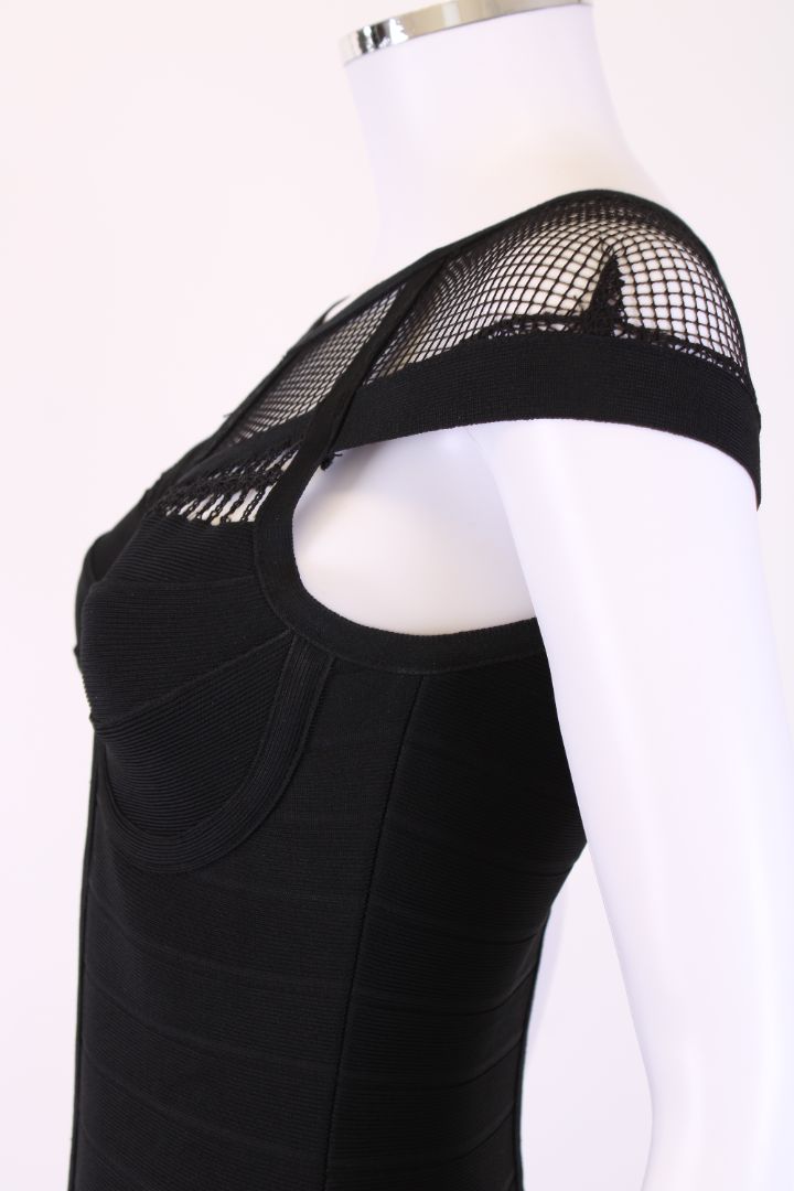 Herve Leger black body con dress Black M