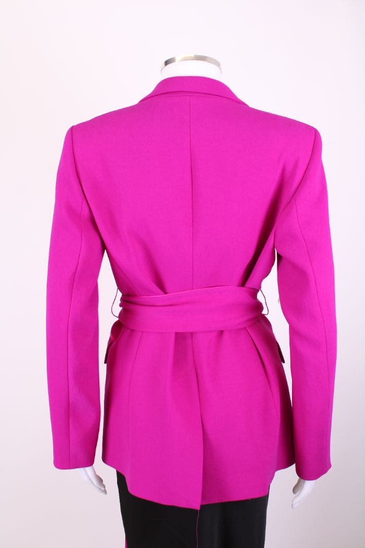 Jigsaw Belted Tuxedo Blazer Pink/ Fuchsia 8