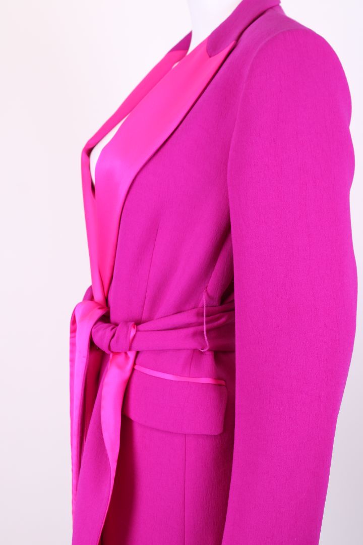 Jigsaw Belted Tuxedo Blazer Pink/ Fuchsia 8