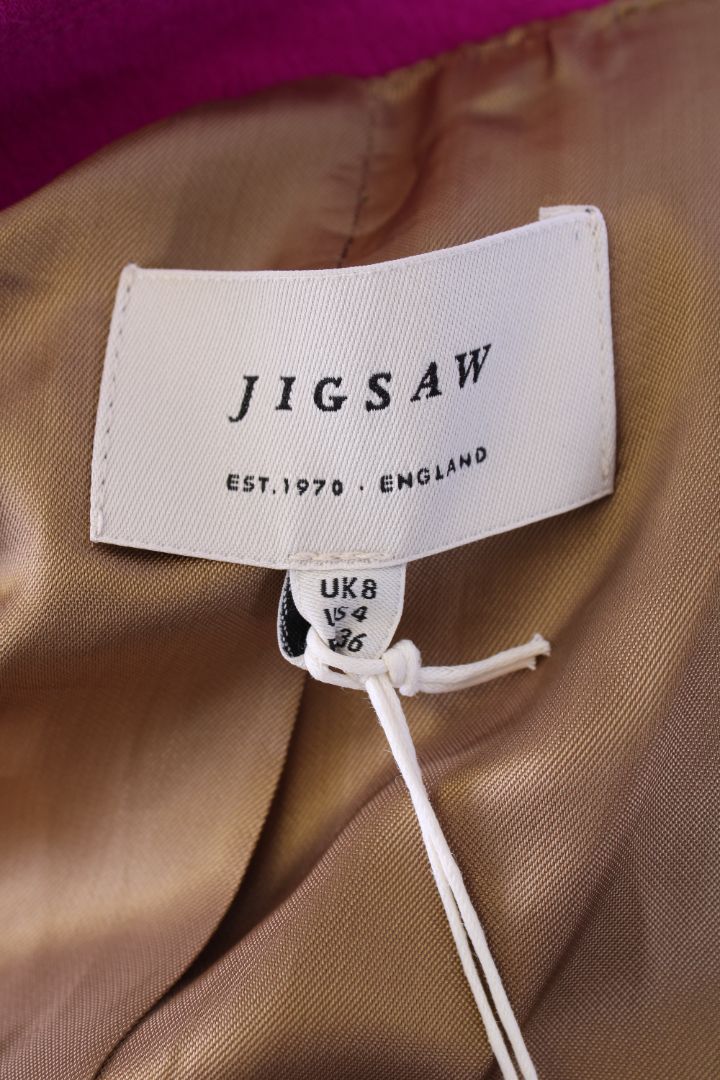 Jigsaw Belted Tuxedo Blazer Pink/ Fuchsia 8