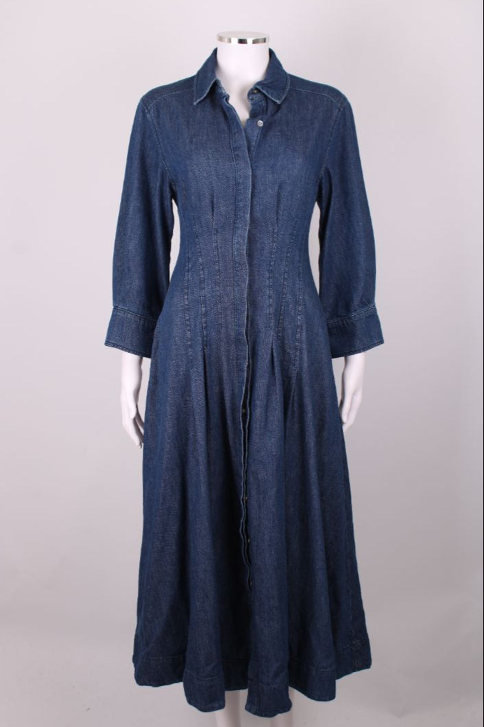 Simkhai L/S Shirt Dress Denim S
