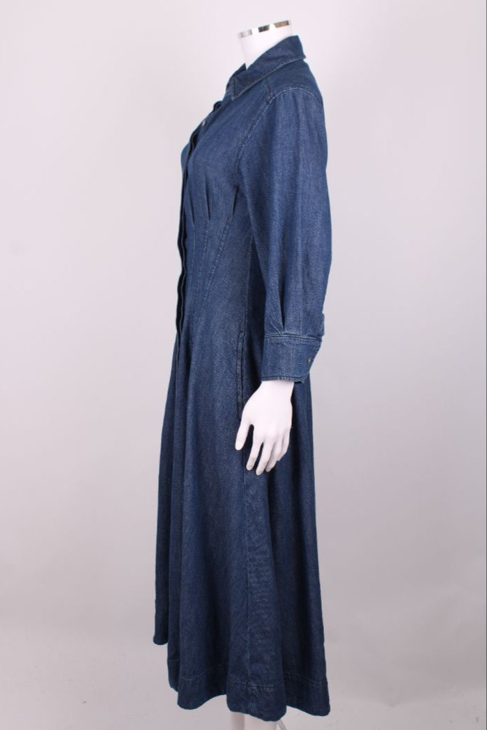 Simkhai L/S Shirt Dress Denim S