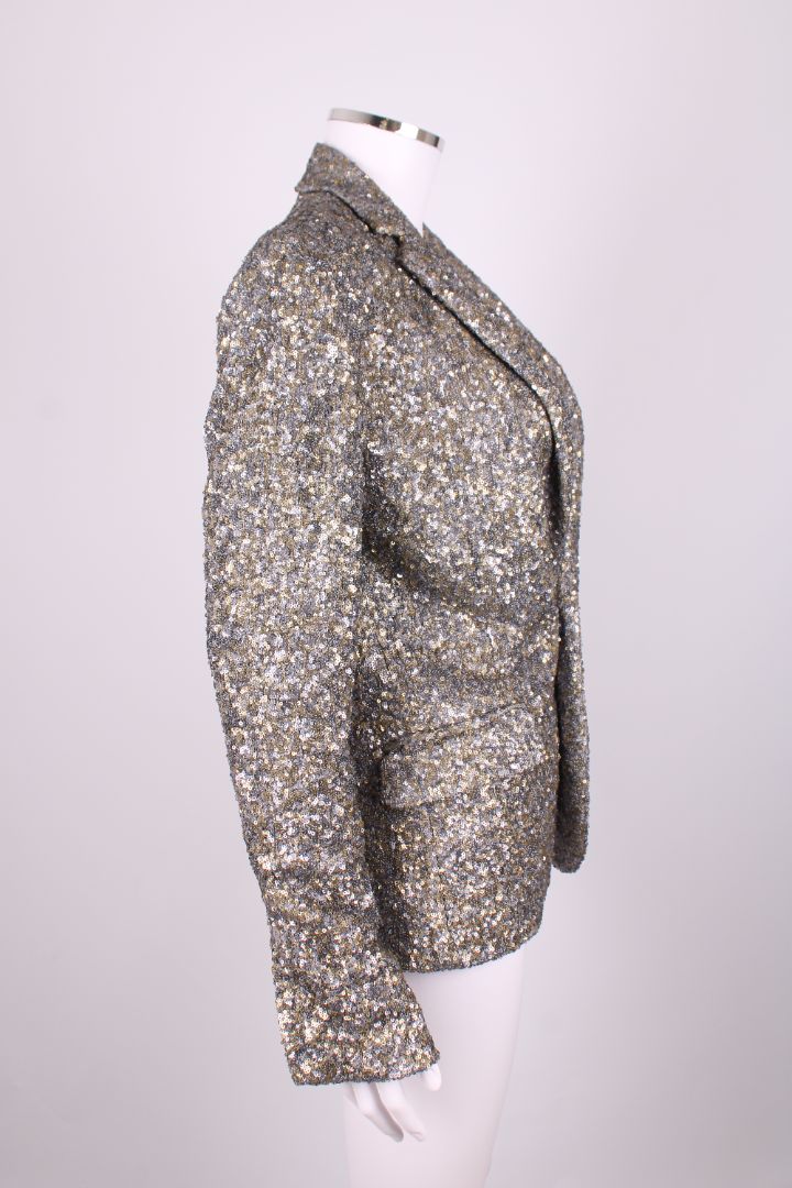 Zadig & Voltaire Sequin Blazer Jacket Gold/ Silver M