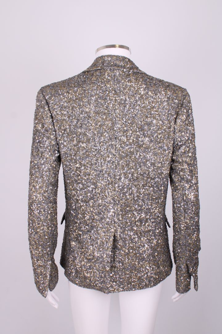 Zadig & Voltaire Sequin Blazer Jacket Gold/ Silver M