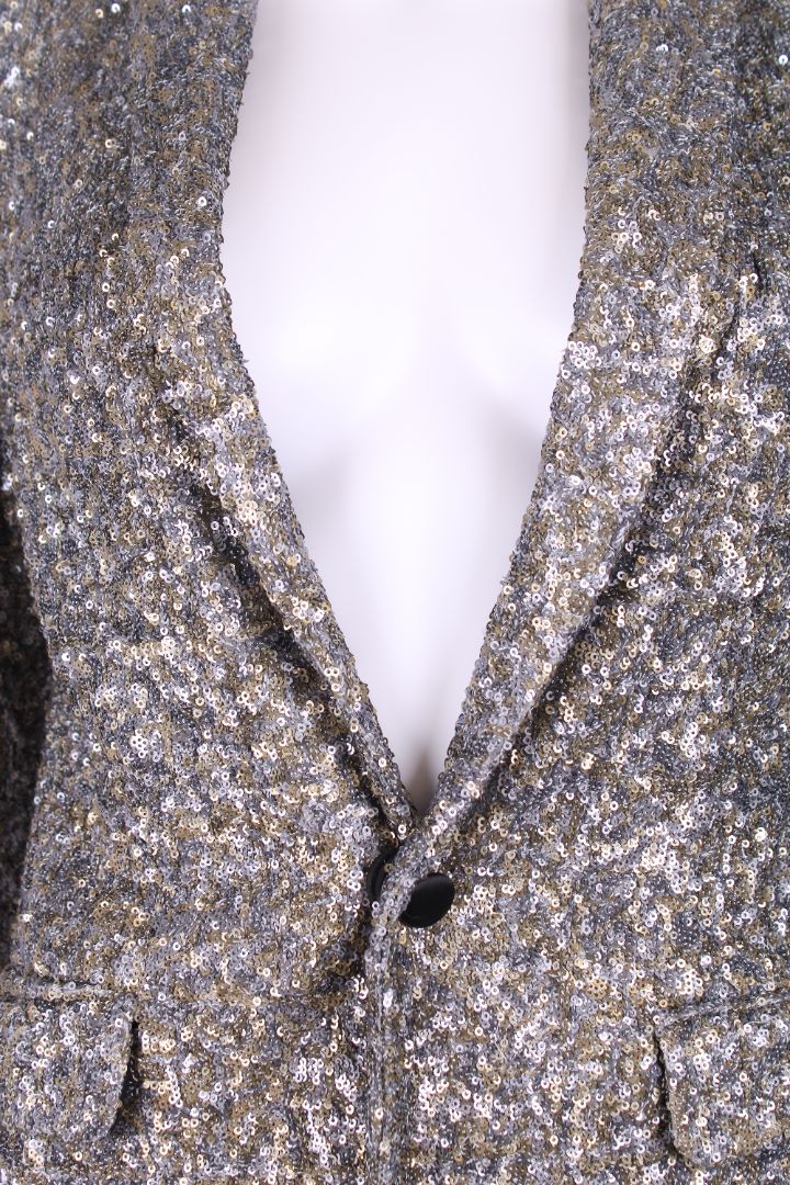 Zadig & Voltaire Sequin Blazer Jacket Gold/ Silver M