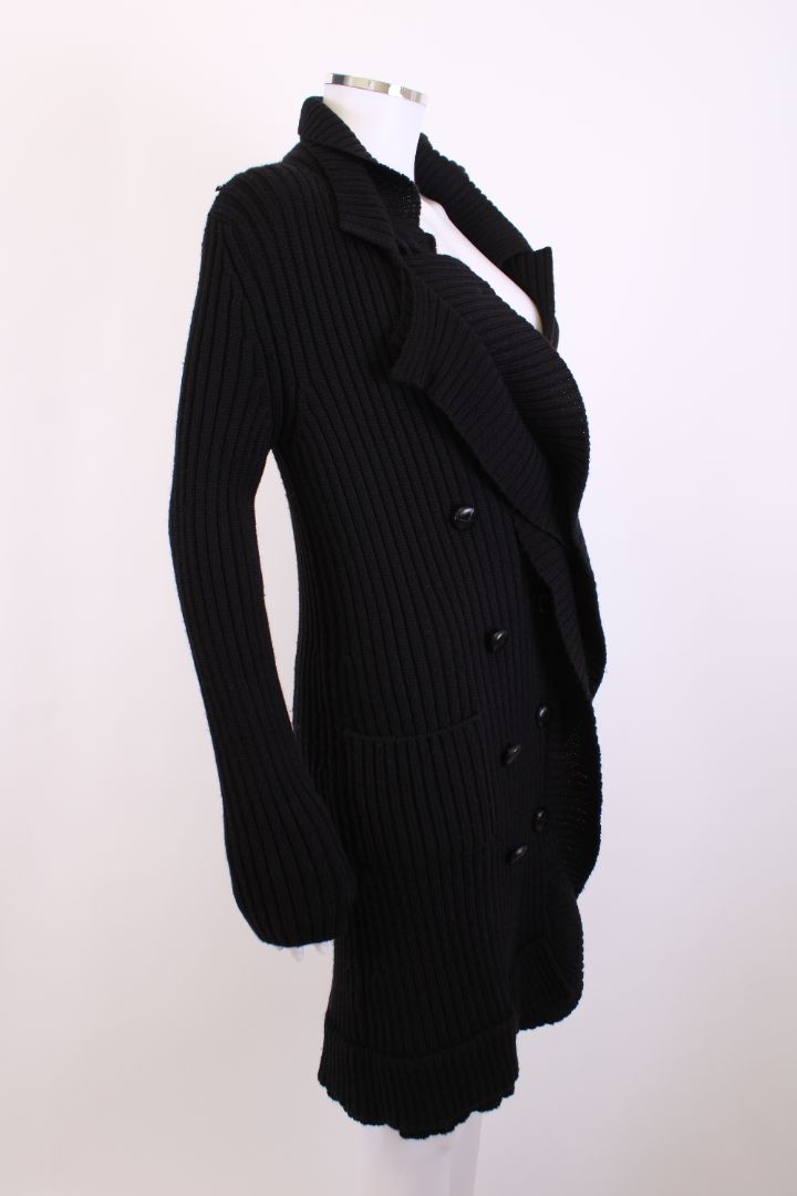 Prada L/S Long Open Cardigan Black M