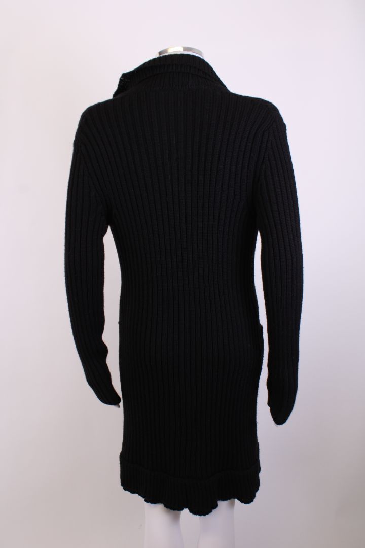Prada L/S Long Open Cardigan Black M