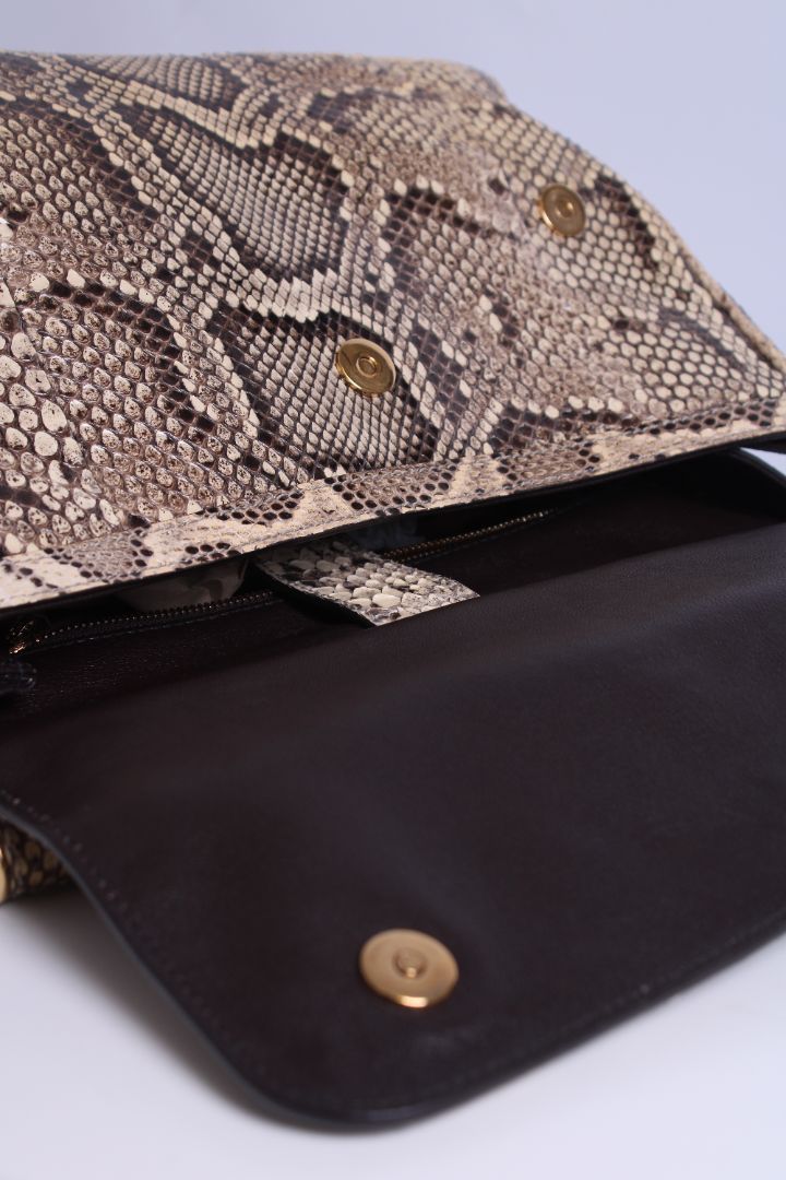 Dolce & Gabbana Python Handbag Beige