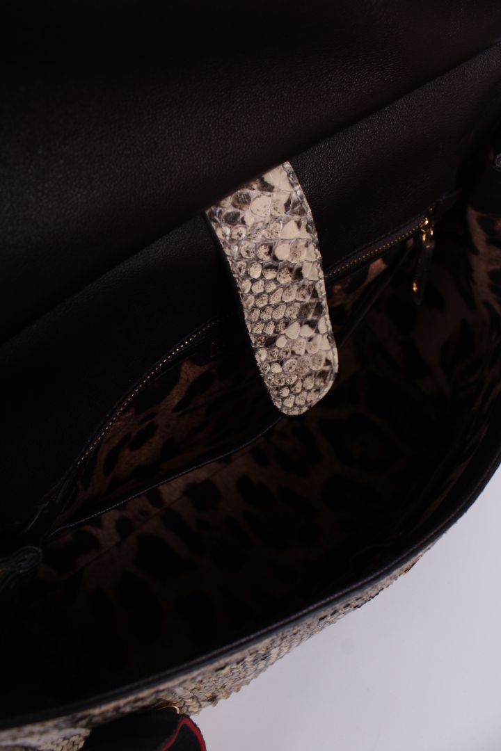 Dolce & Gabbana Python Handbag Beige
