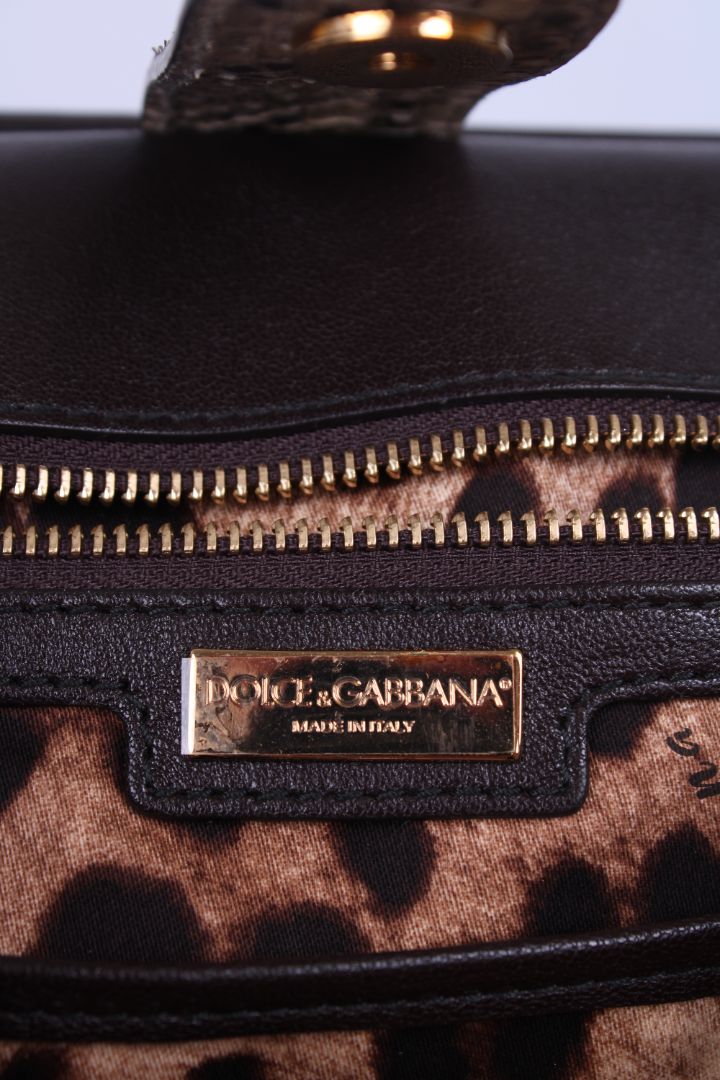 Dolce & Gabbana Python Handbag Beige