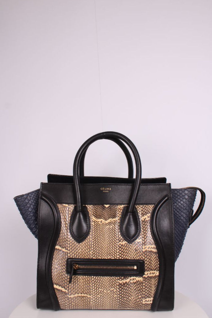 Celine Phantom Luggage Python