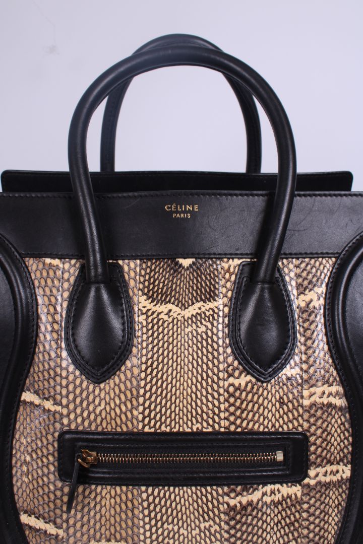 Celine Phantom Luggage Python