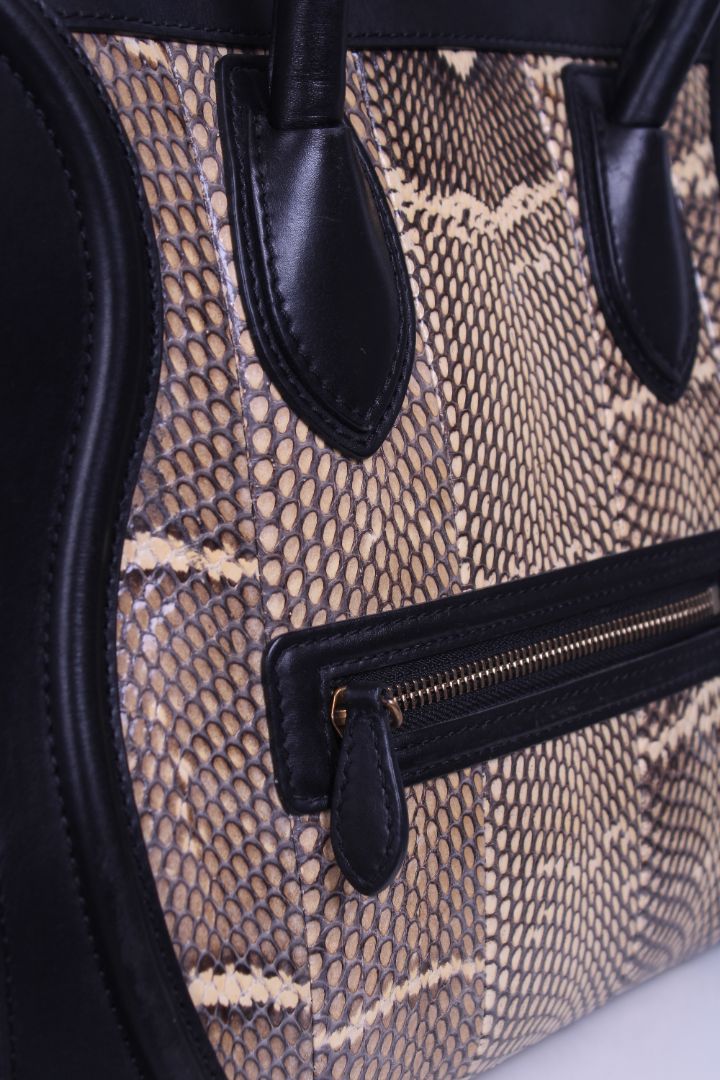 Celine Phantom Luggage Python