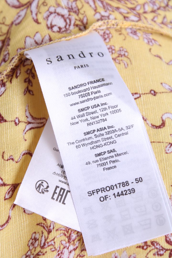 Sandro Dress Yellow 42