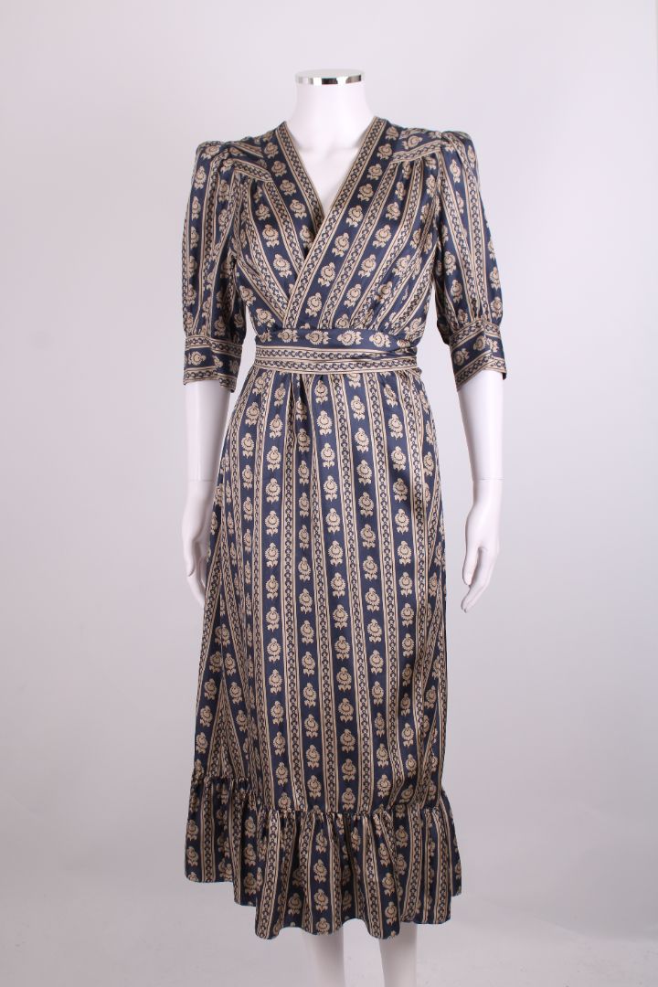 Sandro Dress Blue/ Gold 10