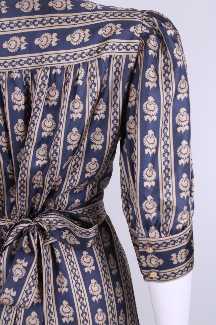 Sandro Dress Blue/ Gold 10