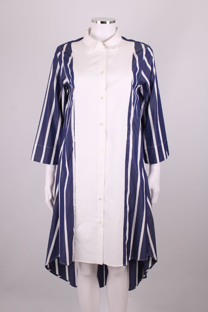 Sara Roka Dress Blue Stripe