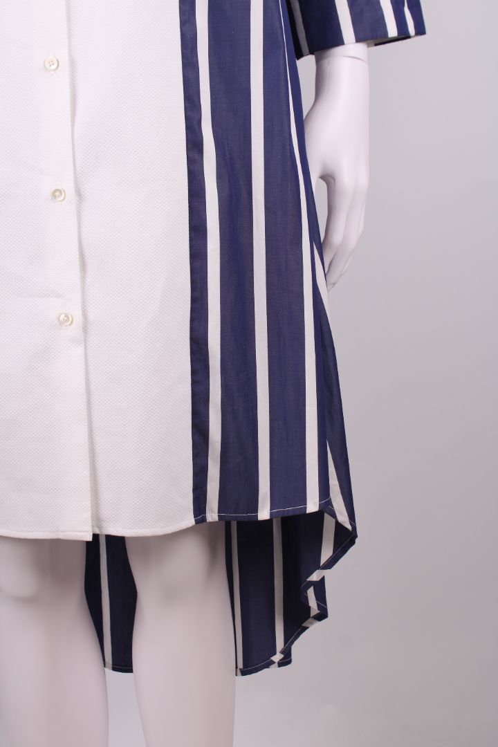Sara Roka Dress Blue Stripe