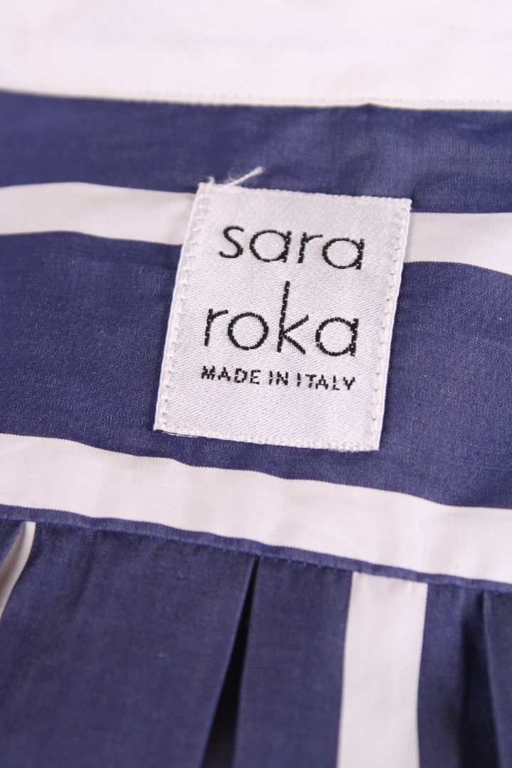Sara Roka Dress Blue Stripe