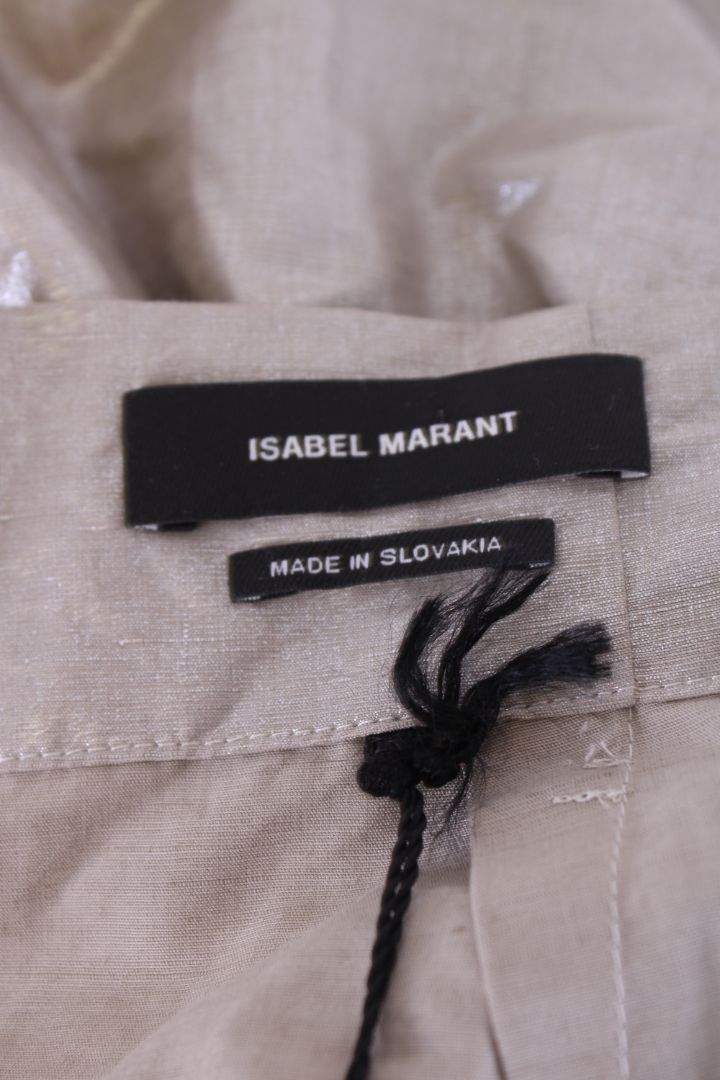 Isabel Marant Wrap Ruffle Skirt Champagne 8