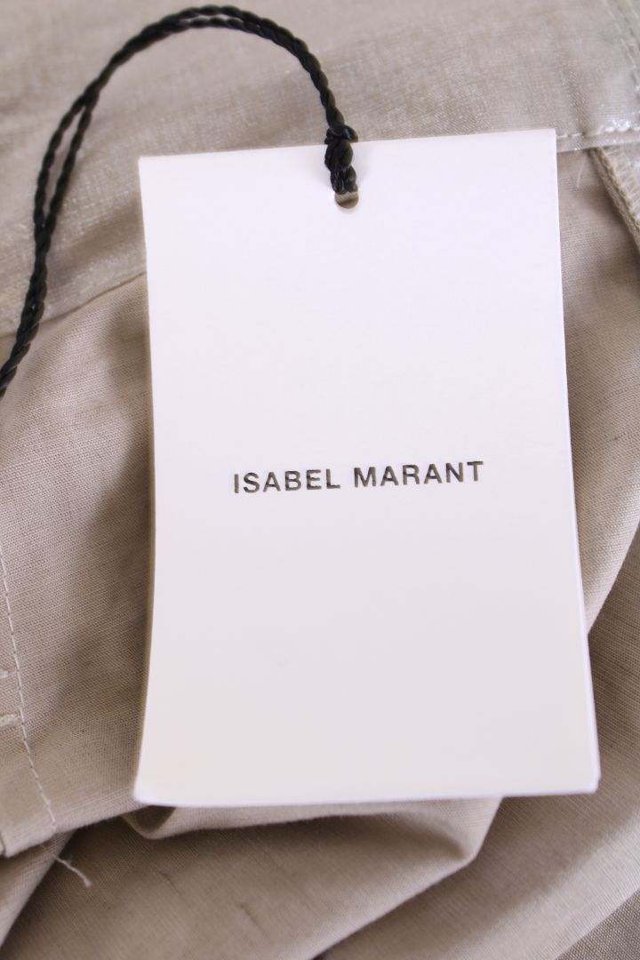 Isabel Marant Wrap Ruffle Skirt Champagne 8