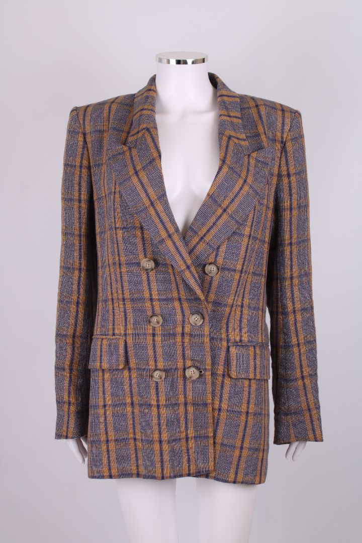 Isabel Marant Etoile Blazer Blue/ Yellow 10