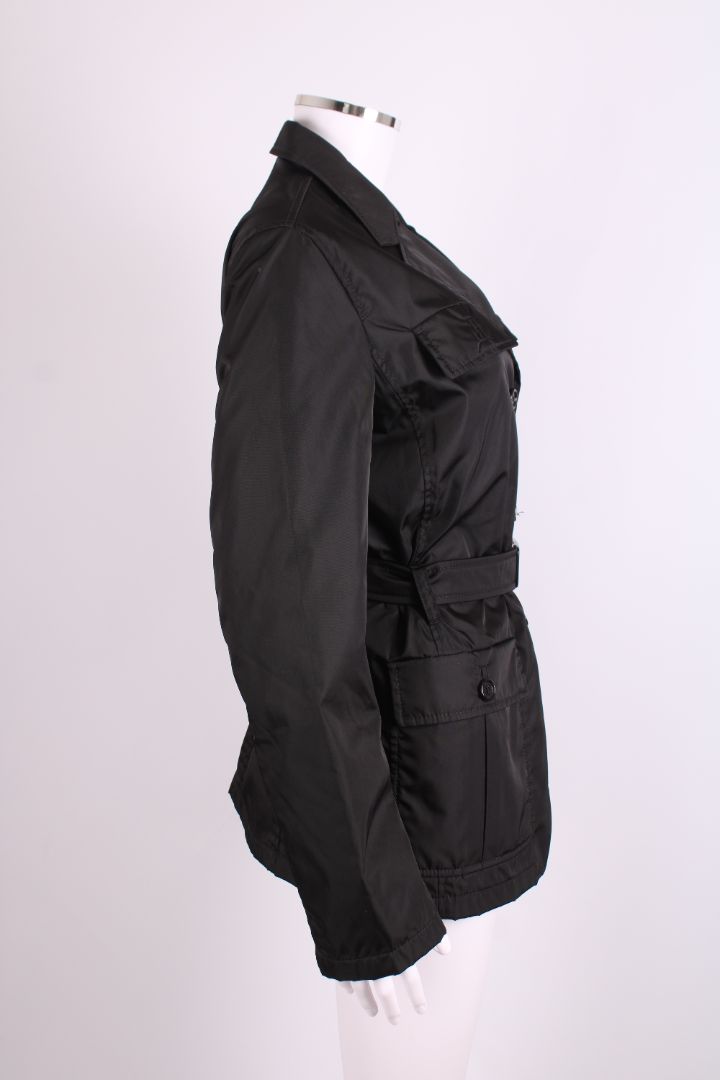 Prada Parka Nylon Overshirt Jacket Black M