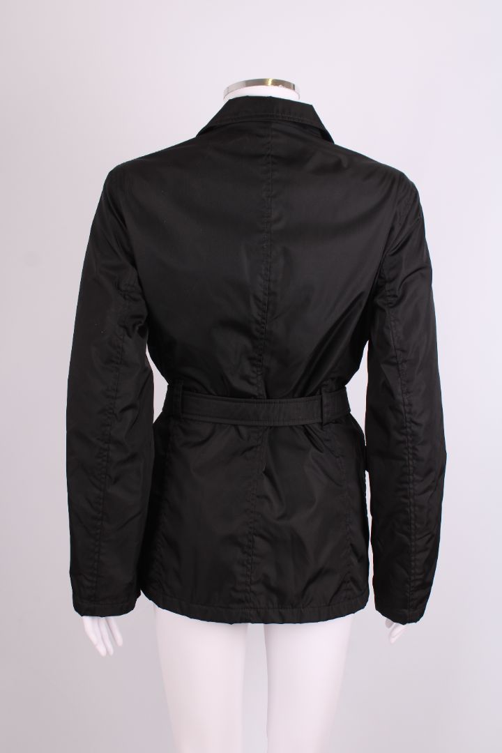 Prada Parka Nylon Overshirt Jacket Black M