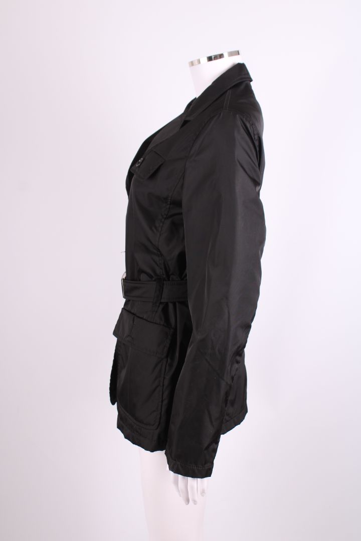 Prada Parka Nylon Overshirt Jacket Black M