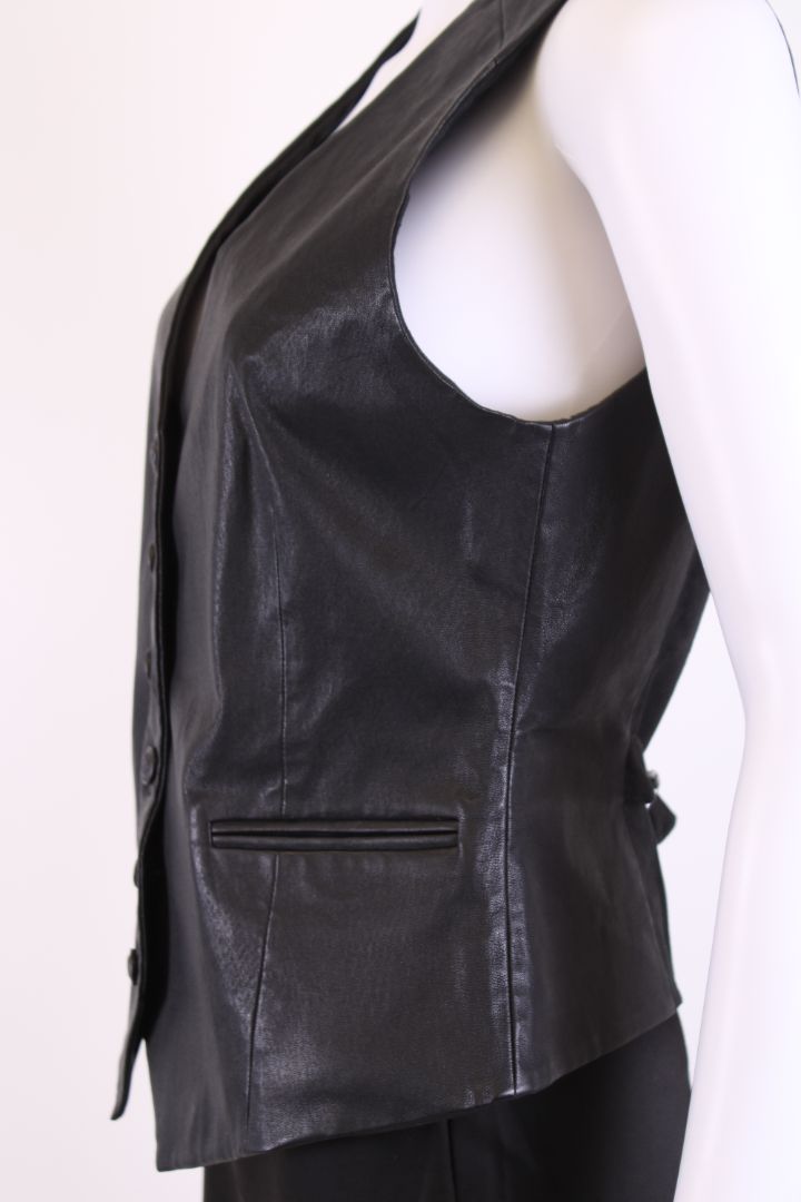 Rag & Bone Leather Waist Coat Black 12