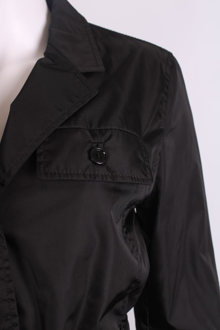 Prada Parka Nylon Overshirt Jacket Black M