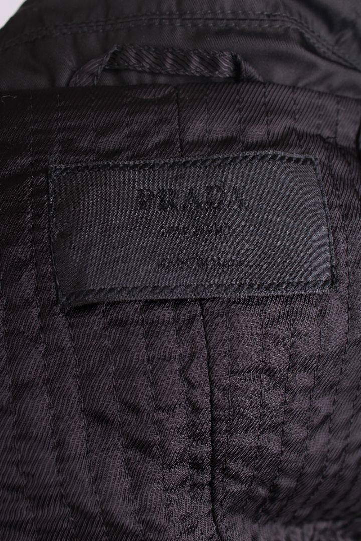 Prada Parka Nylon Overshirt Jacket Black M