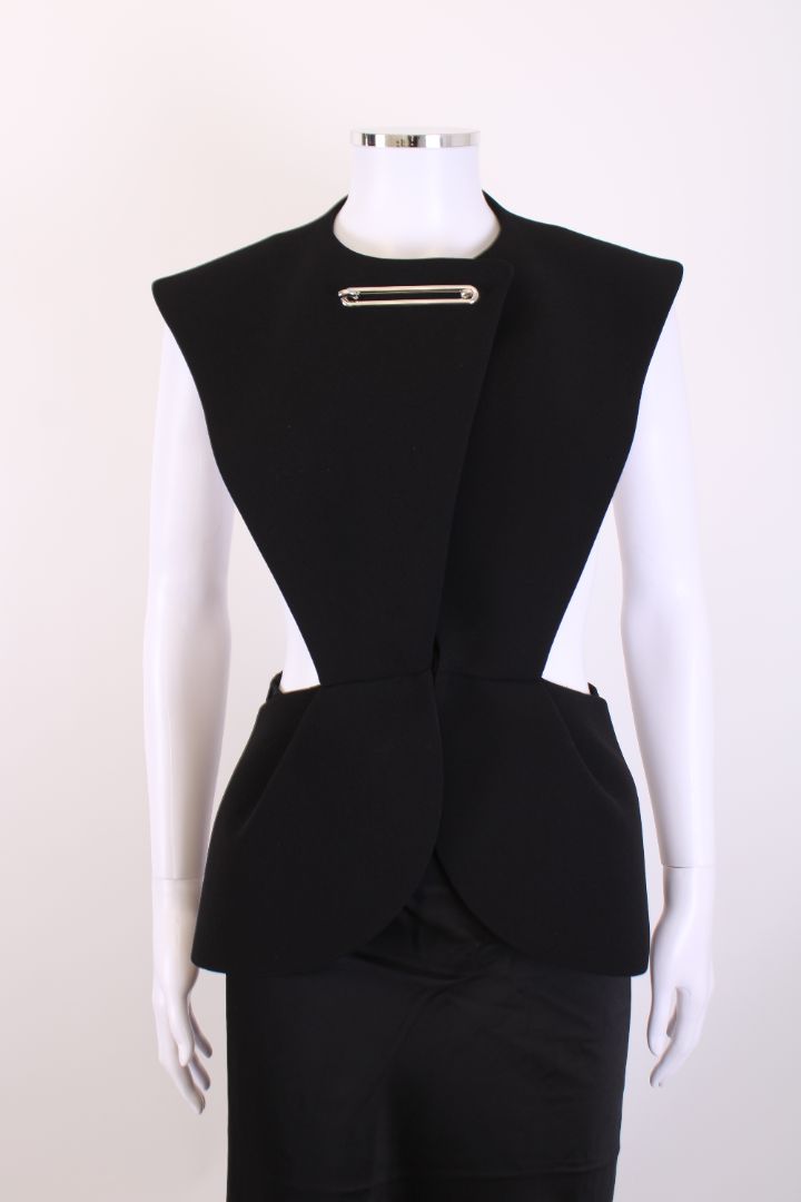 Balenciaga Waistcoat halter neck Black s