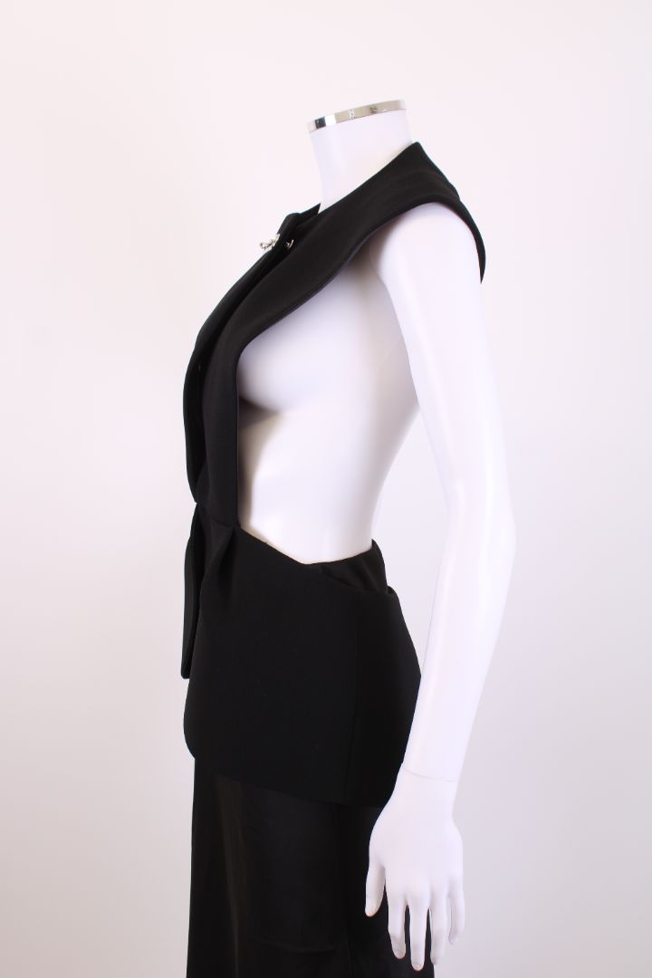 Balenciaga Waistcoat halter neck Black s
