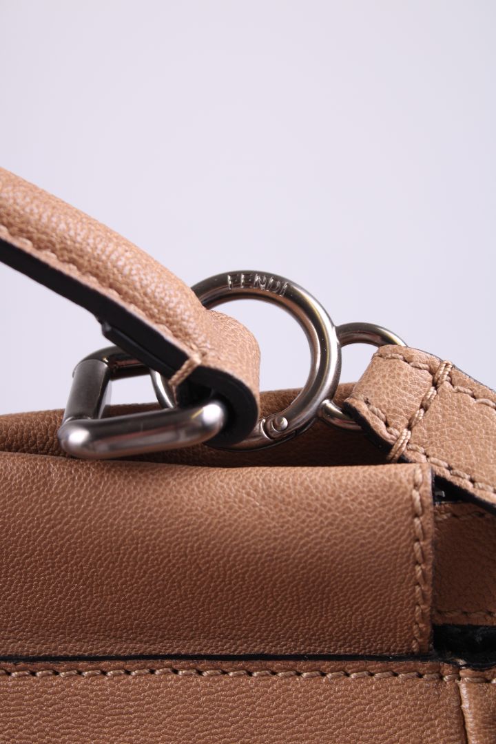 Fendi Peekaboo Tote Bag Beige