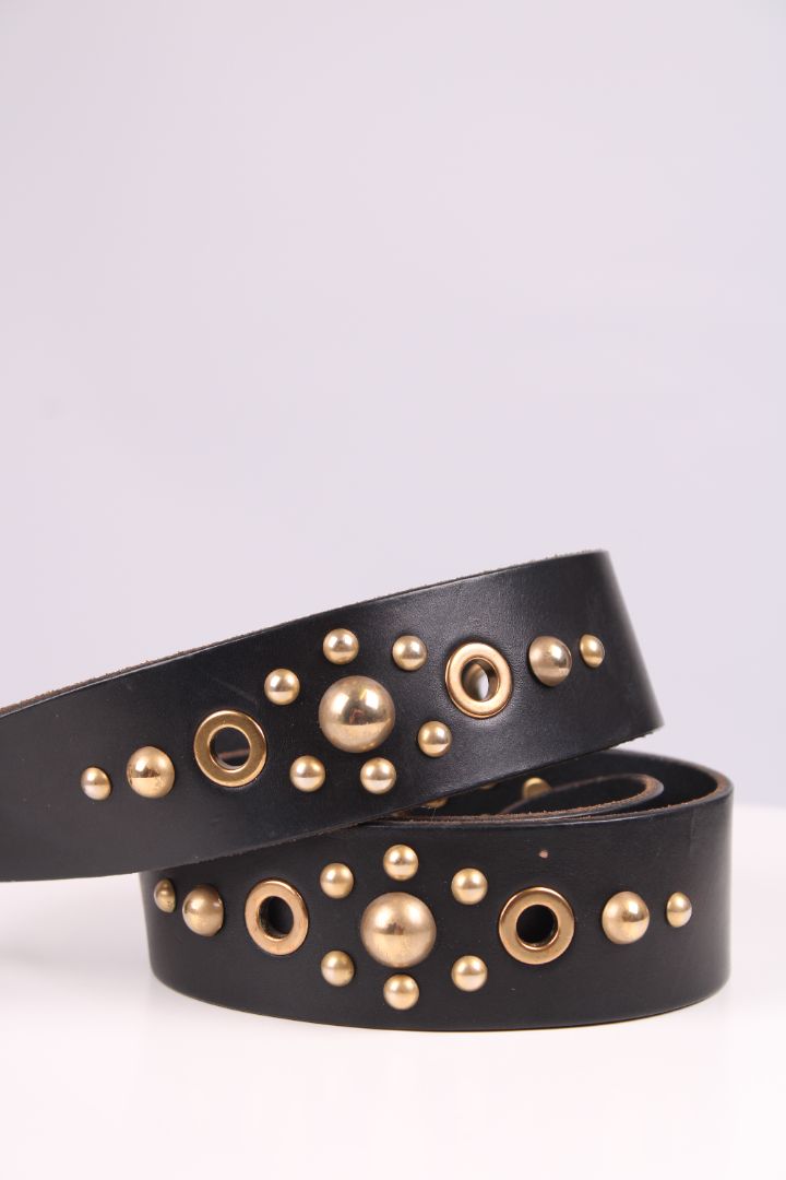 Dolce & Gabbana Gold buckle jewelled belt black/gold/red/pruple 36inch