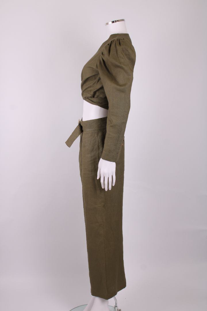 Lisa Marie Fernandez Trouser Co-Ord Khaki M