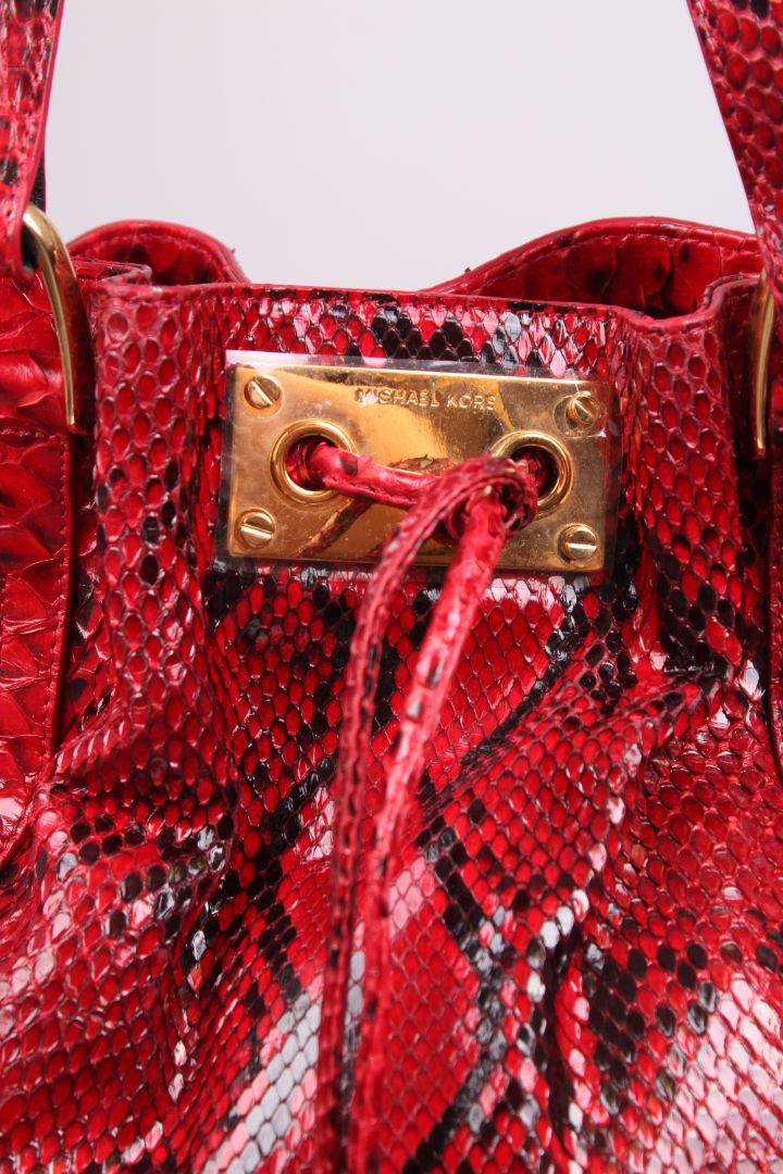 Michael Kors Snake Skin handbag Red