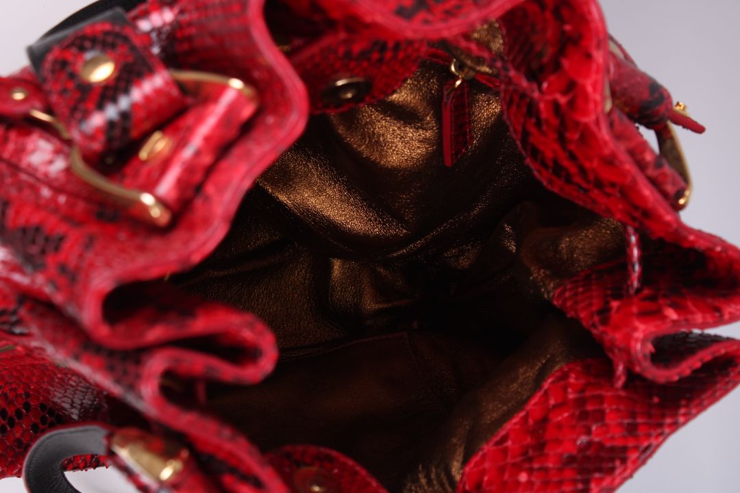 Michael Kors Snake Skin handbag Red