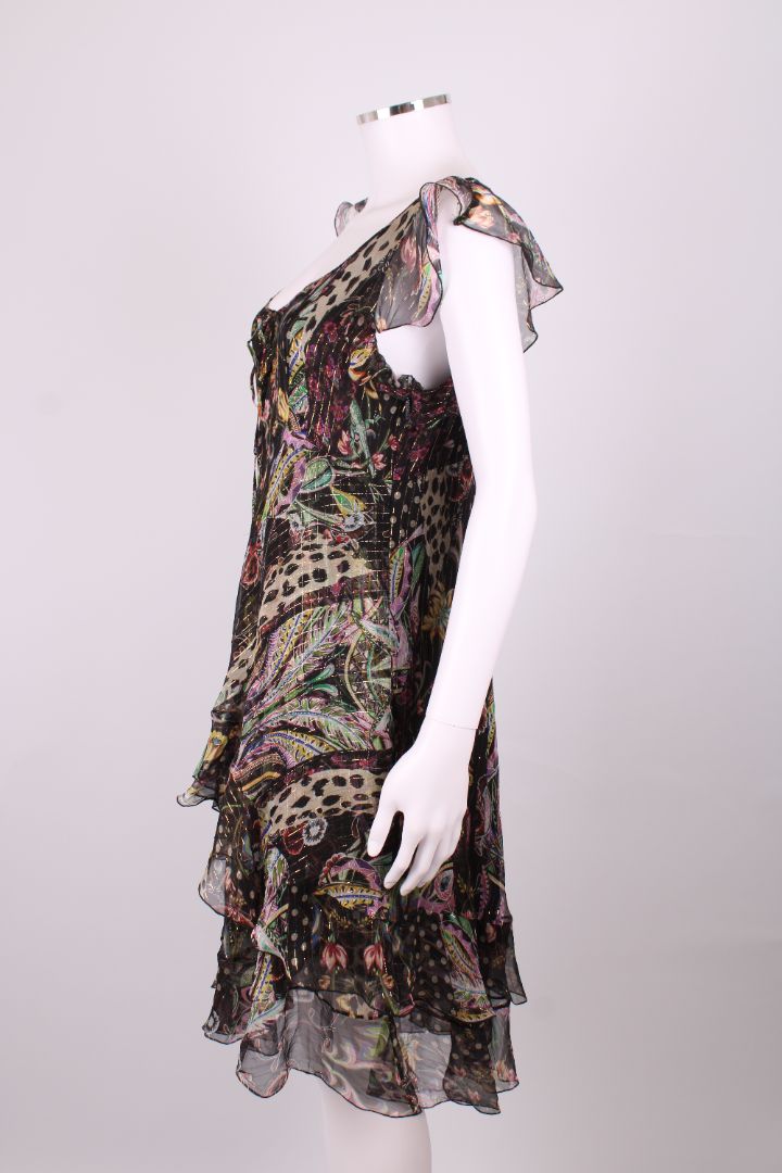 Roberto Cavalli Dress Black Print 12