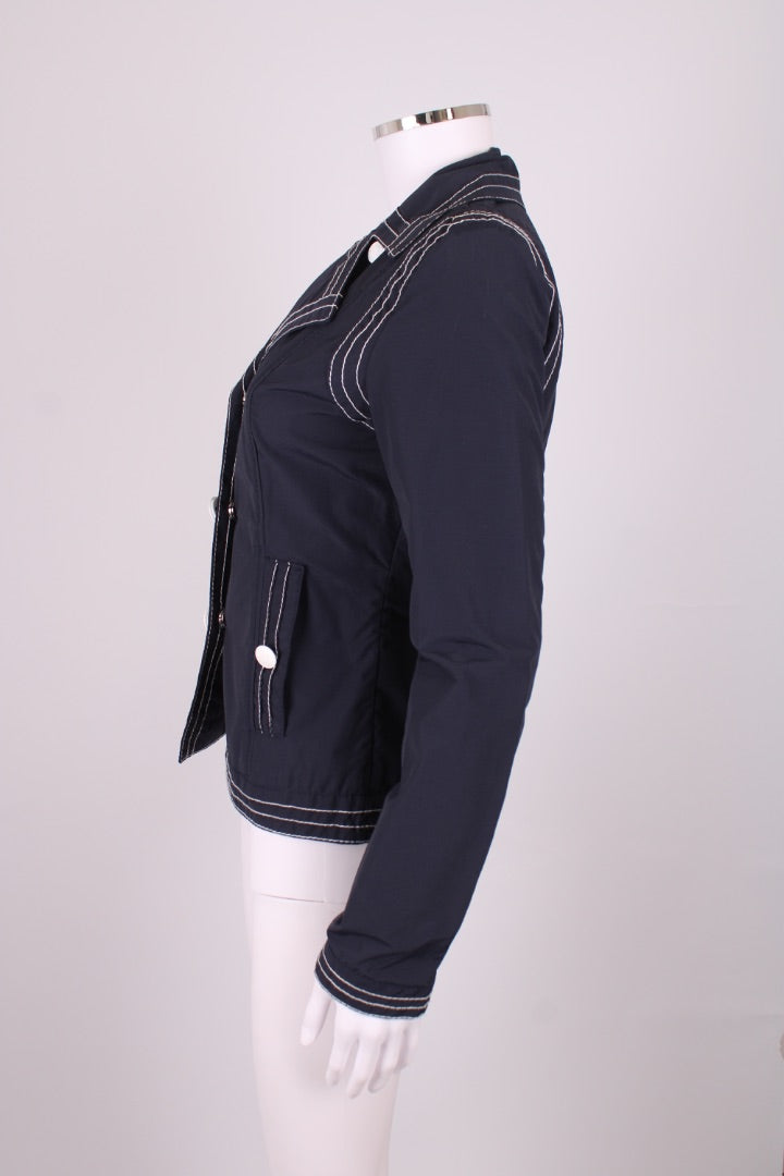 Moschino Jeans Popeye Button Jacket Navy/ White 8