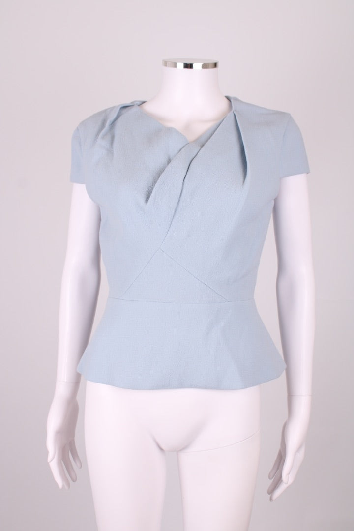 Roland Mouret S/S Top Light Blue 12