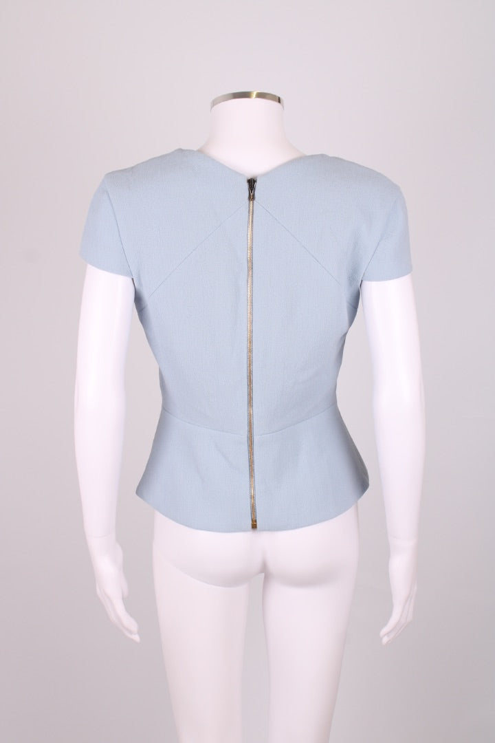 Roland Mouret S/S Top Light Blue 12