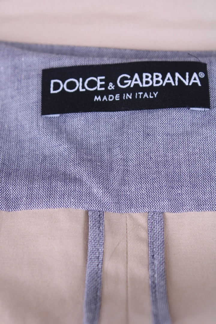 Dolce & Gabbana Double Breasted Jacket Beige M