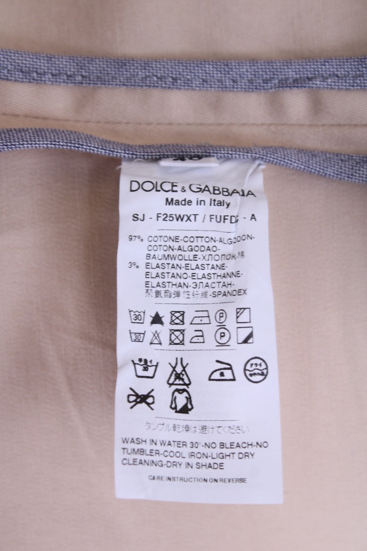 Dolce & Gabbana Double Breasted Jacket Beige M