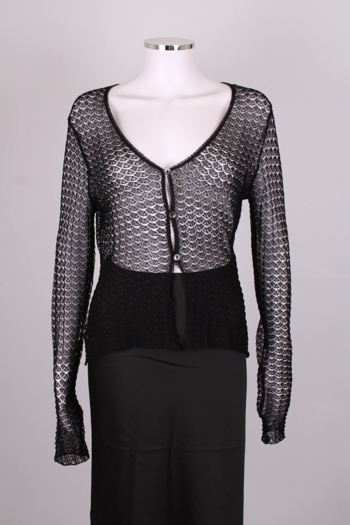 Dolce & Gabbana L/S Lace Cardigan Black M
