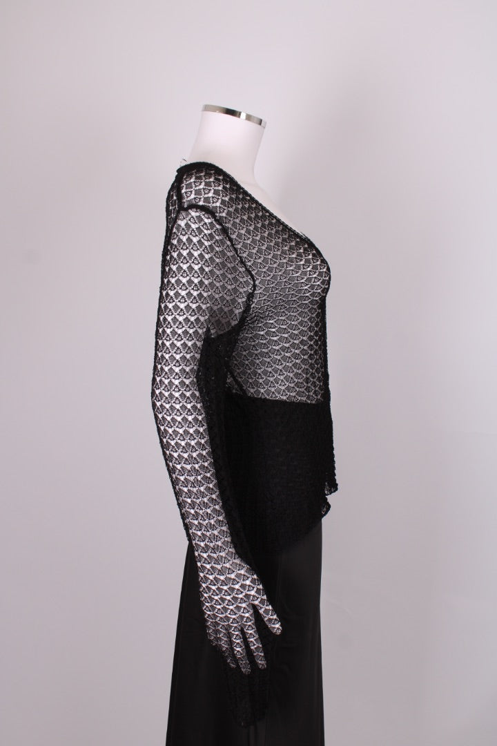 Dolce & Gabbana L/S Lace Cardigan Black M